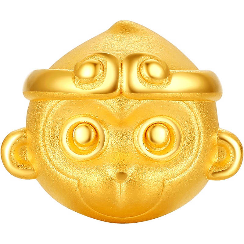 周大生黄金饰品手链男女款正品新款金箍棒系列紧箍咒3D硬金手串