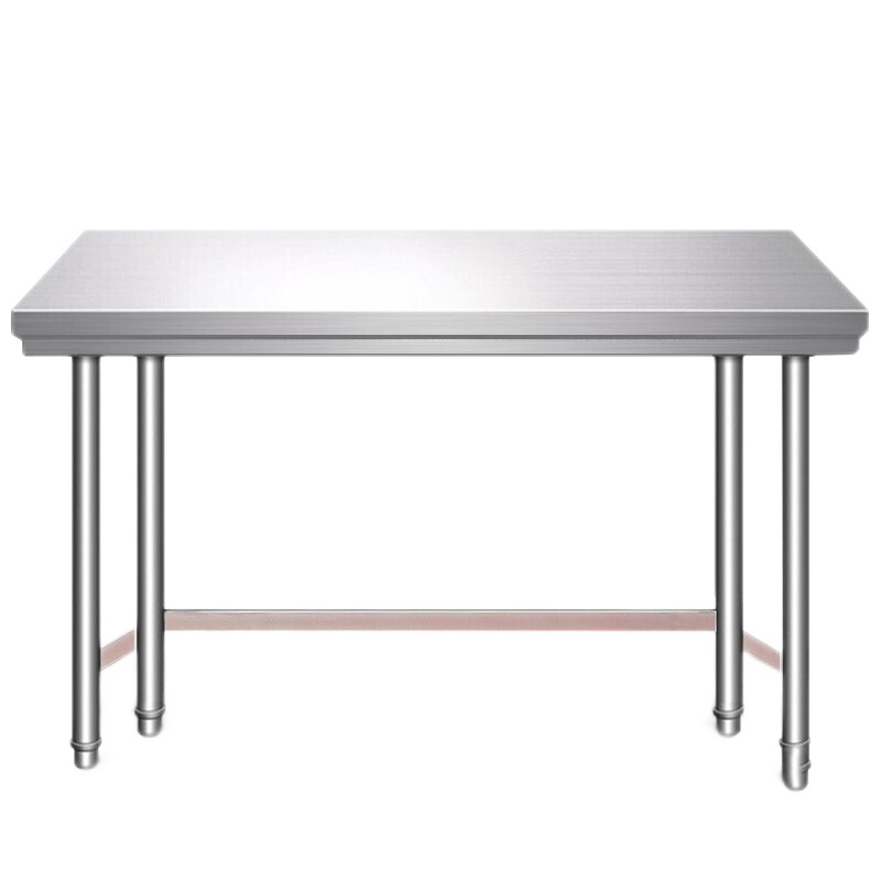 德玛仕(DEMASHI)不锈钢工作台 厨房操作台置物架商用打荷台 单层操作台1.5米(工程款304不锈钢)