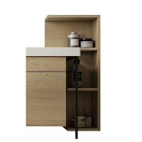 心海伽蓝浴室马桶柜边柜侧柜收纳置物储物柜 背后壁挂吊柜浴室柜