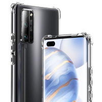 ESCASE 华为荣耀30pro/+手机壳保护套TPU全包气囊防摔壳(有吊绳孔)男女通用ES-iP9系列 升级版透白