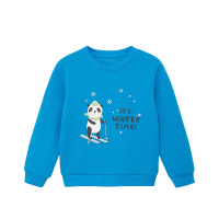 丽婴房男女童宝宝针织长袖T恤儿童中小童卡通休闲卫衣 冬新款