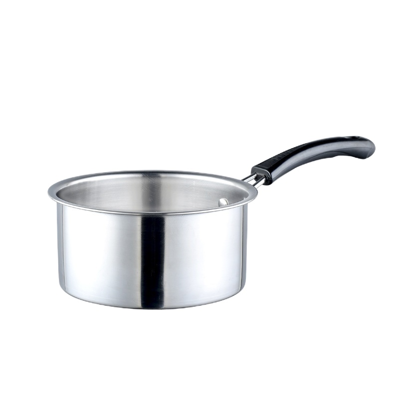 泡面锅小煮锅不锈钢家用煮面小蒸锅热奶锅拉面锅汤锅方便面锅燃气 国泰家和 20cm直型奶锅[无盖]