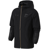 【自营】adidas阿迪达斯NEO男装运动服休闲连帽外套DW8324 L DW8324黑