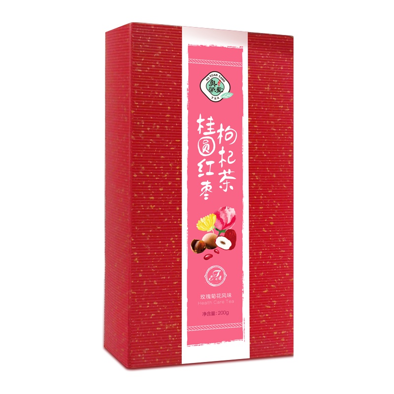 奥源堂桂圆红枣枸杞茶玫瑰菊花养生八 滋补气血养颜 200g/盒 20包