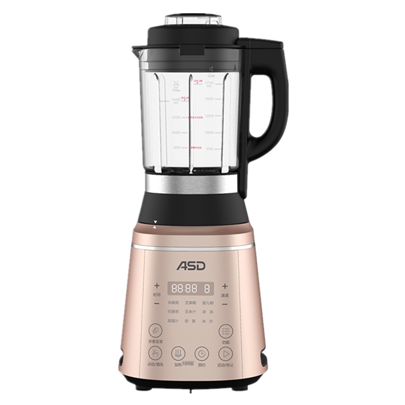 ASD/爱仕达 破壁机家用全自动多功能料理机豆浆机AJ-L80E611 高转电机