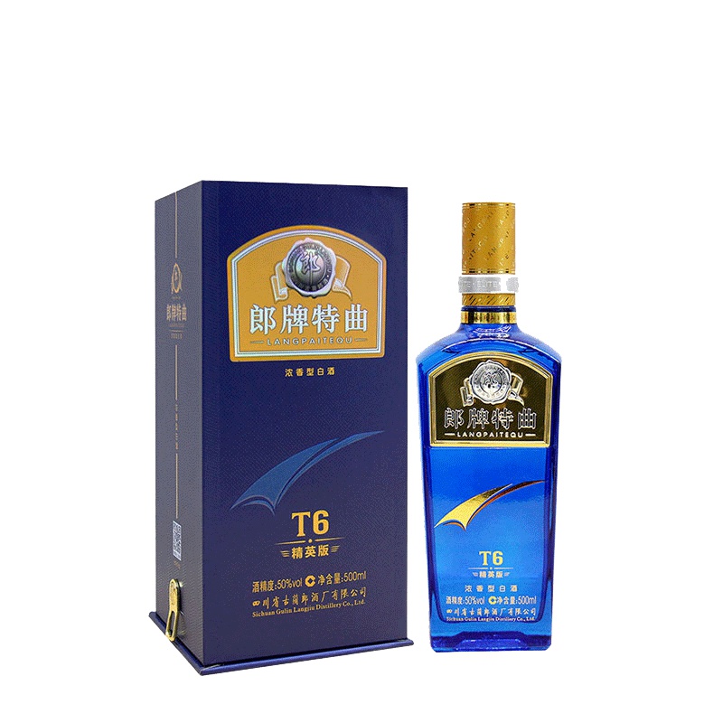 郎酒 郎牌特曲T6精英版 50度 500ml 单瓶装 浓香型白酒