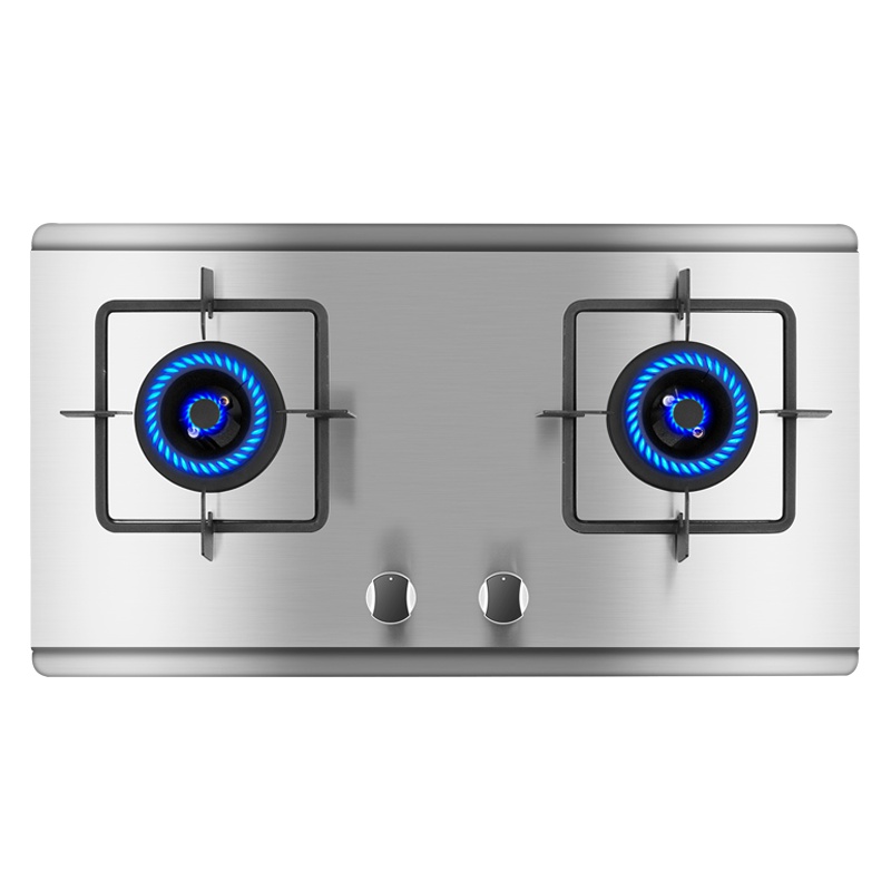 红日(RedSun)不锈钢面板台嵌两用燃气灶天然气灶双灶液化气灶煤气灶家用EB001G(液化气)