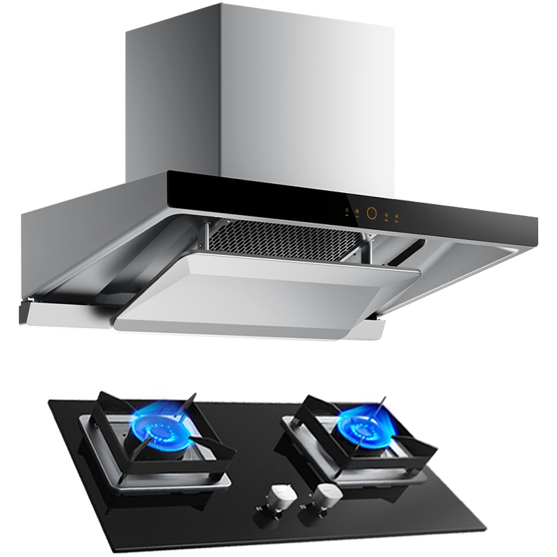 方太(FOTILE)烟灶套餐24立方新欧式红外智控油烟机+钢化玻璃4.5kW*燃气灶具EMQ1+HT8BE.S