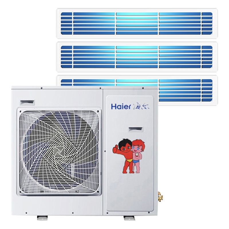 [热卖]海尔(Haier)4匹一拖三中央空调冷暖直流变频多联机客厅家用RFC100MXSAVA(G)三菱电机