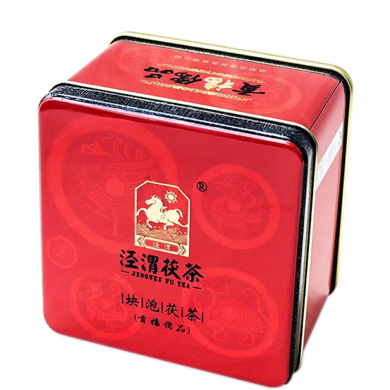 泾渭茯茶贡福儒品280g黑茶叶易泡系列金花陕西特产 2019年份