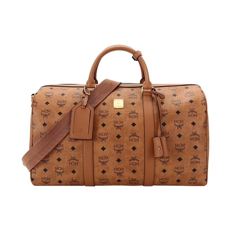MCM 奢侈品 男女中性 涂层帆布配皮手提单肩斜挎包旅行包MMVAAVY03