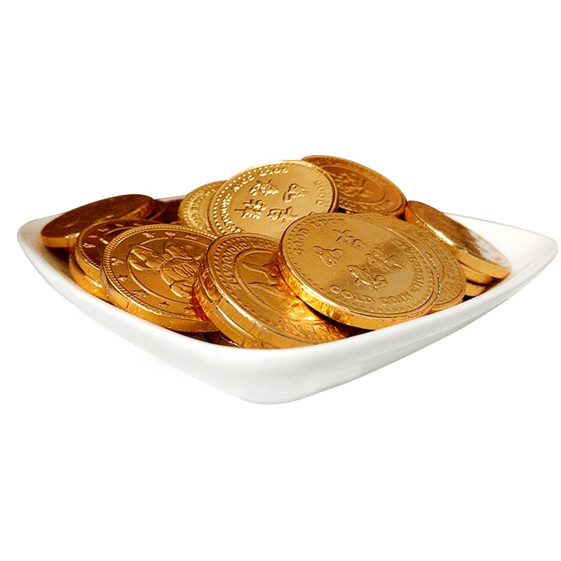 尝鲜试吃装百诺单颗金币元宝造型牛奶巧克力单粒此款价格为单颗