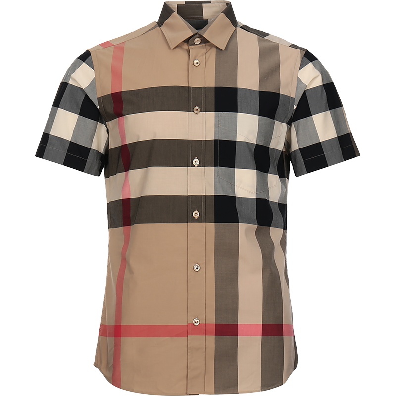 BURBERRY 博柏利 男款 棉质短袖衬衫 80173221