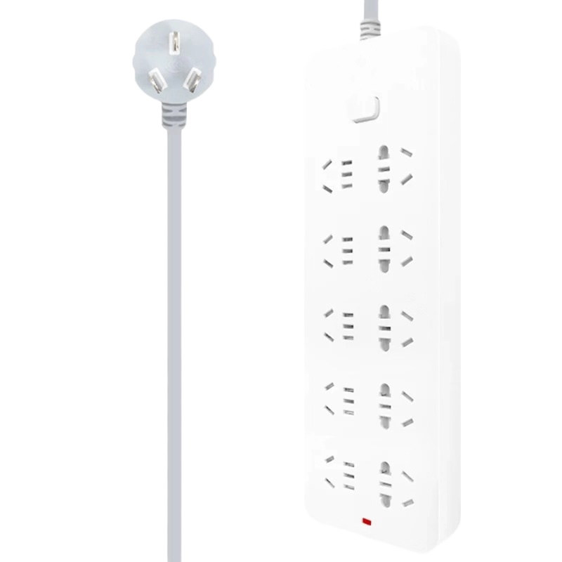 公牛双排插座(10个三位/10A/250V/250W/含开关)GN-218/10米