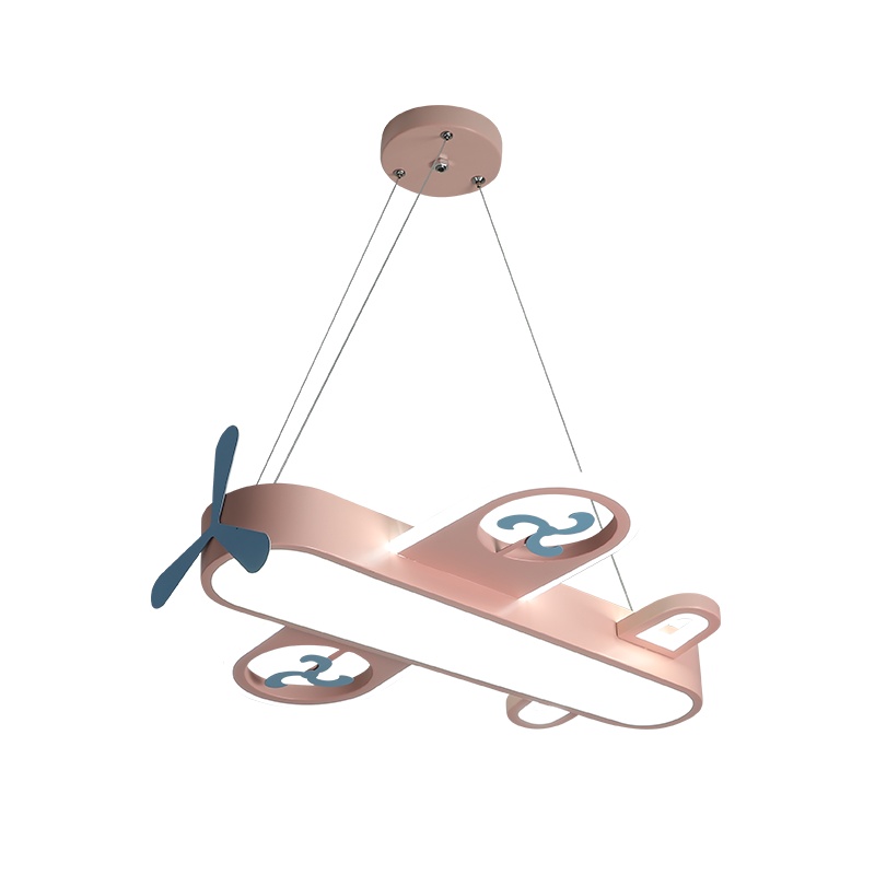 七只蚂蚁 轻奢卧室吊灯餐厅北欧后现代简约创意个性儿童房飞机吊灯创意个性男女孩卧室现代简约北欧卡通led房间灯具ZY277