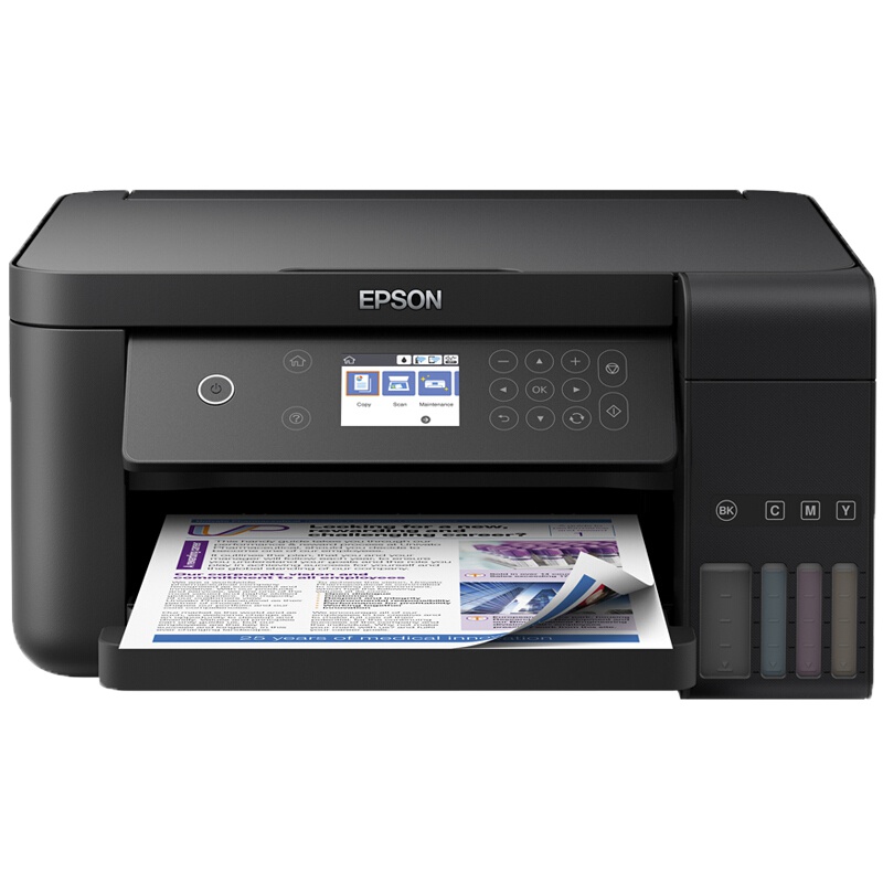 爱普生EPSON无线彩色照片墨仓式喷墨连供家用办公多功能一体打印机 L6168双面网络 标配 单位:台
