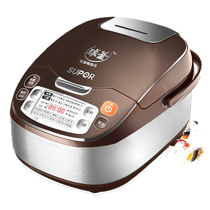 苏泊尔(SUPOR)电饭煲CFXB40FC837-75 4L 智能球釜电饭锅 立体式加热 预约功能 陶晶内胆 家用电饭煲