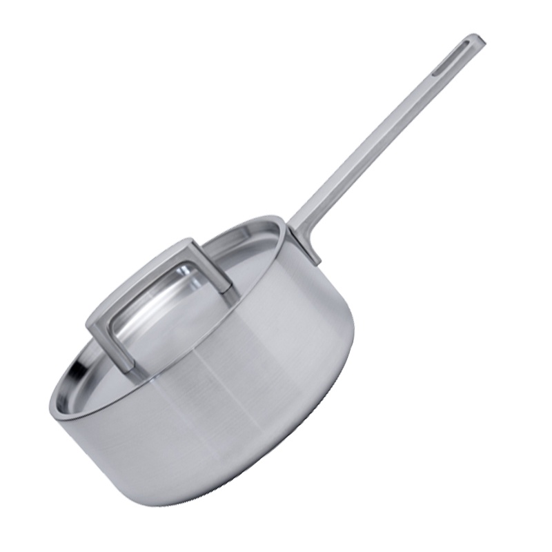 贝高福(Berghoff)锅具 RON系列 2L奶锅 五层复合钢 18cm (BH0102801)熬汤小火锅家用双耳煮锅