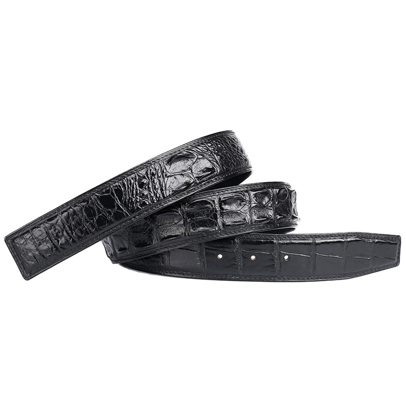 【顺丰配送】裤腰带鳄鱼皮纹真皮裤带送男友生日礼物板扣男式腰带男士休闲皮带