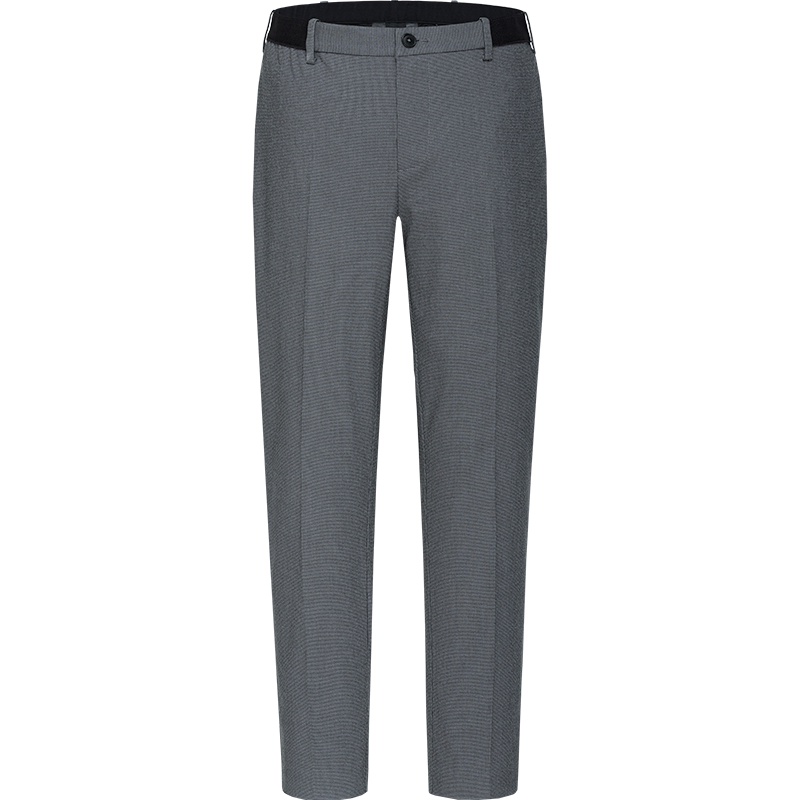 Semir森马休闲裤男2019春秋松紧腰格子裤男士舒适弹力裤子潮流时尚