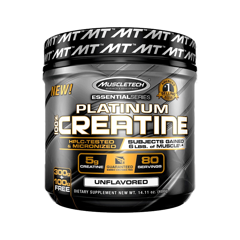 [增加耐力 肌肉爆发力]MUSCLETECH 肌肉科技 白金纯肌酸粉 400克/罐 美国进口 氨基酸 其他
