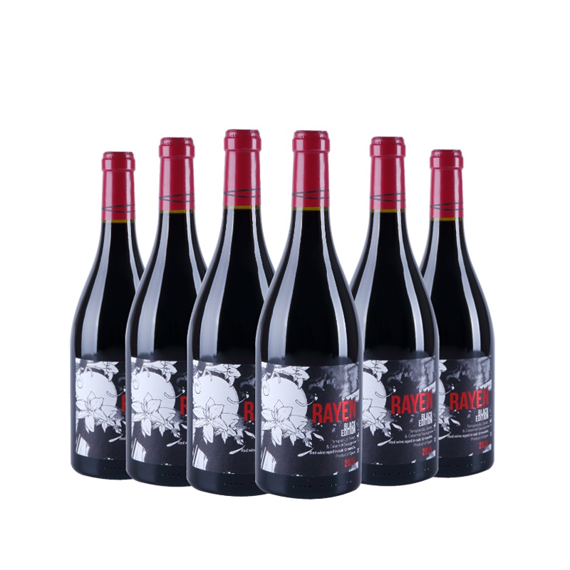 西班牙原瓶原装进口达颜(女王)黑牌橡木桶陈酿干红葡萄酒750ml*6