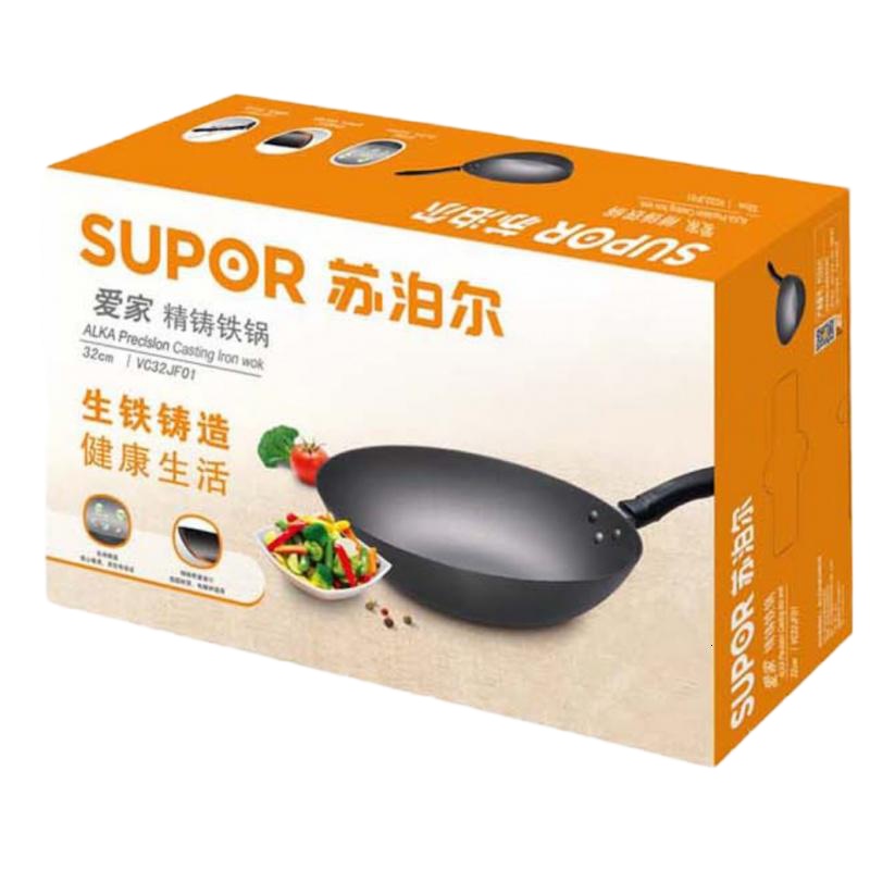 苏泊尔 爱家精铸铁锅VC32JF01
