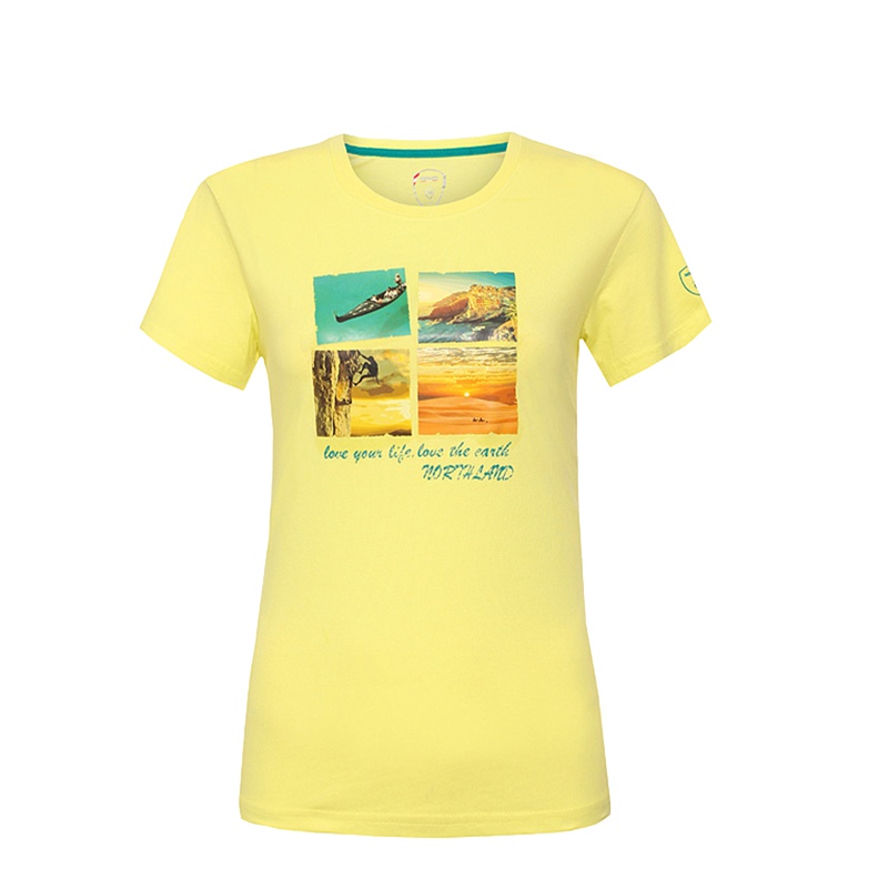 诺诗兰（NORTHLAND）户外女式印花圆领短袖T恤GL042244