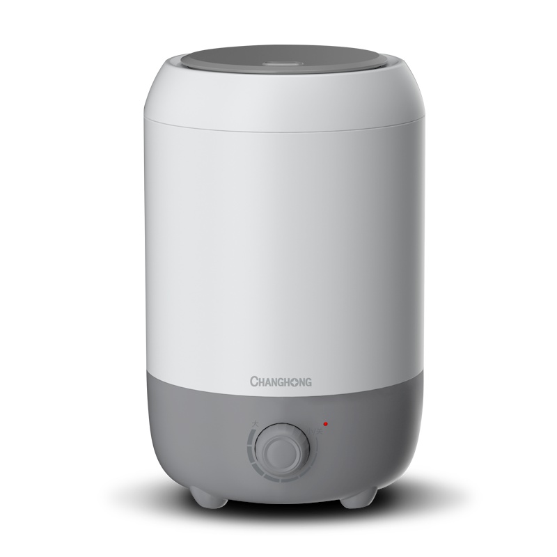 长虹(CHANGHONG)加湿器JS28-Q01旋钮式升级5L家用客厅卧室办公室大容量净化型静音恒湿细雾[白色滤芯款]