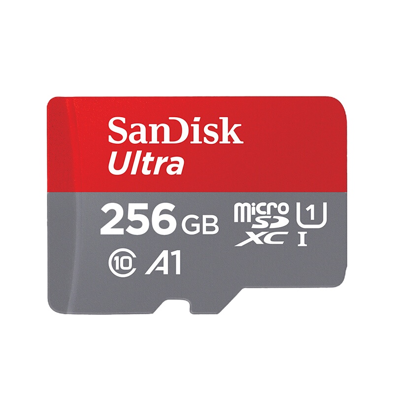 闪迪(Sandisk)256GB TF卡MicroSD 读 100MB/s A1 CLASS 10手机内存卡存储卡