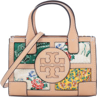 TORY BURCH 托里·伯奇 女士 ELLA PRINTED系列织物配皮手提单肩斜挎包 71990