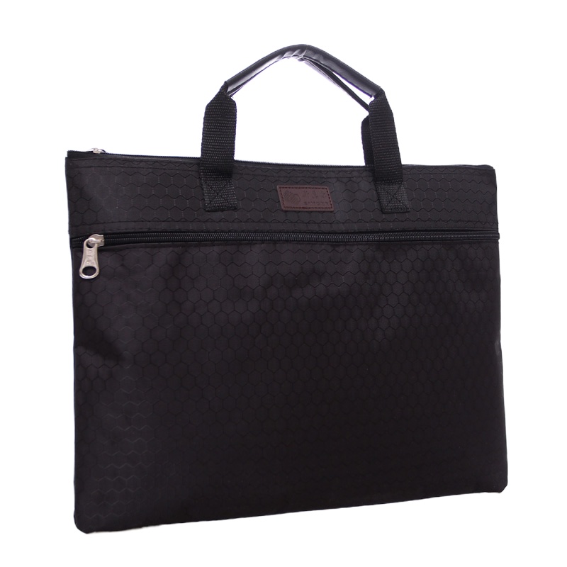 斯莫尔(SIMOER)SL-312 电脑包双层文件袋公文包高档手提资料袋会议包公文袋 黑色(单位:个)