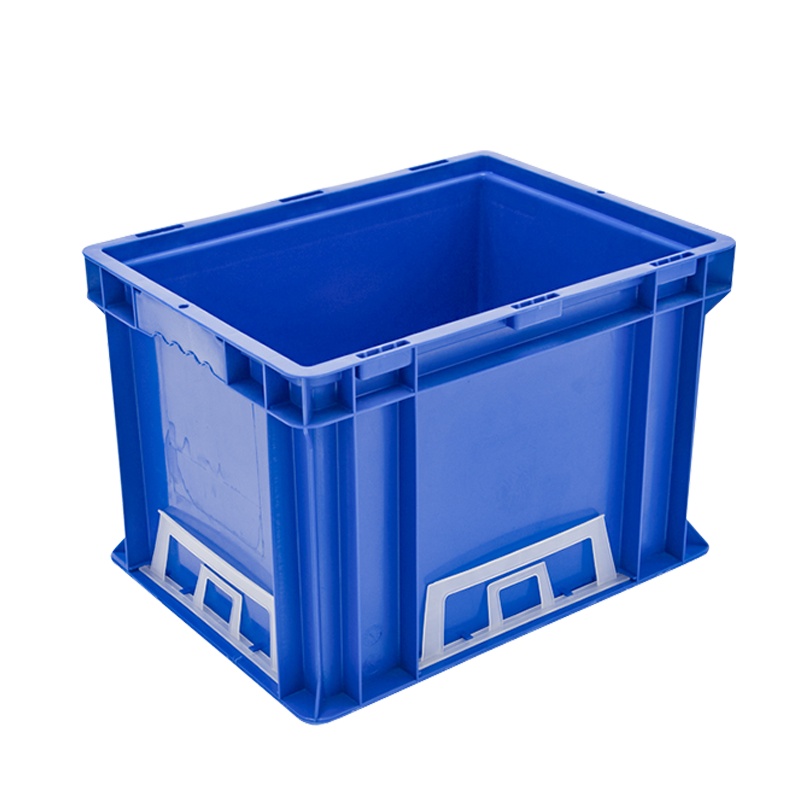 海斯迪克 gnjz-155 加厚塑料零件箱 汽车配储物箱周转箱 收纳工具箱零件箱带盖运输物流箱 C箱-无盖蓝色