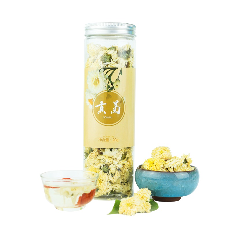 河西女子 40g黄山贡菊花 罐装菊花花草茶20g/罐*2罐 无硫菊花茶小罐装