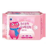 恩芝猫小菲系列 韩国原装进口6无纤薄日用卫生巾(250mm/10p)