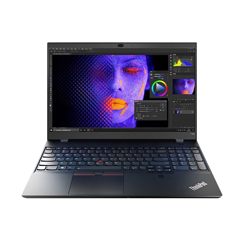 联想ThinkPad T15P 15.6英寸 酷睿高性能轻薄本笔记本电脑 I7-10750H/16G/512GSSD/GTX1050_3G独显/黑 CAD修图建筑画图程序员设计师本