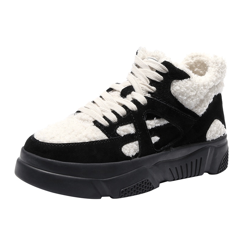 马克华菲女士棉鞋平底女鞋女板鞋女休闲鞋女士鞋简约百搭女款鞋子加绒女鞋