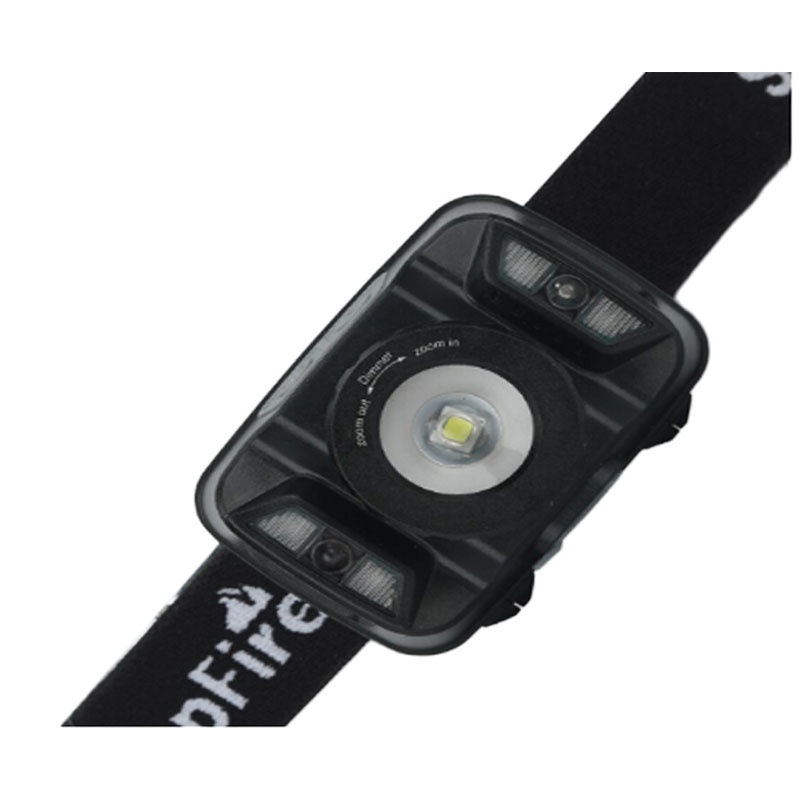 supfire神火 HL18变焦头灯 强光感应头灯骑行头灯 头戴式手电筒 LED灯感应探照灯