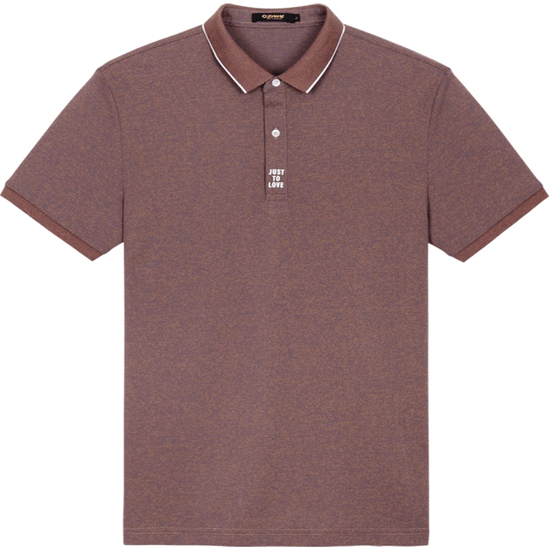 千纸鹤男装商务POLO衫2020夏青年男士休闲翻领短袖上衣25271