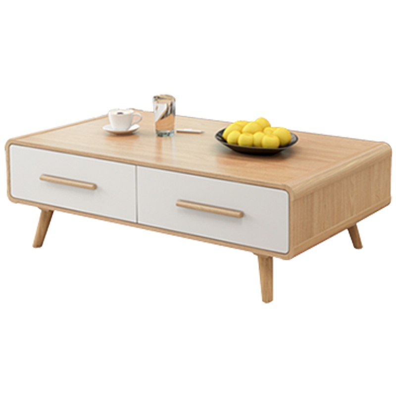 创世人 北欧电视柜茶几斗柜组合现代简约小户型客厅实木脚长方形地柜客厅套装家具
