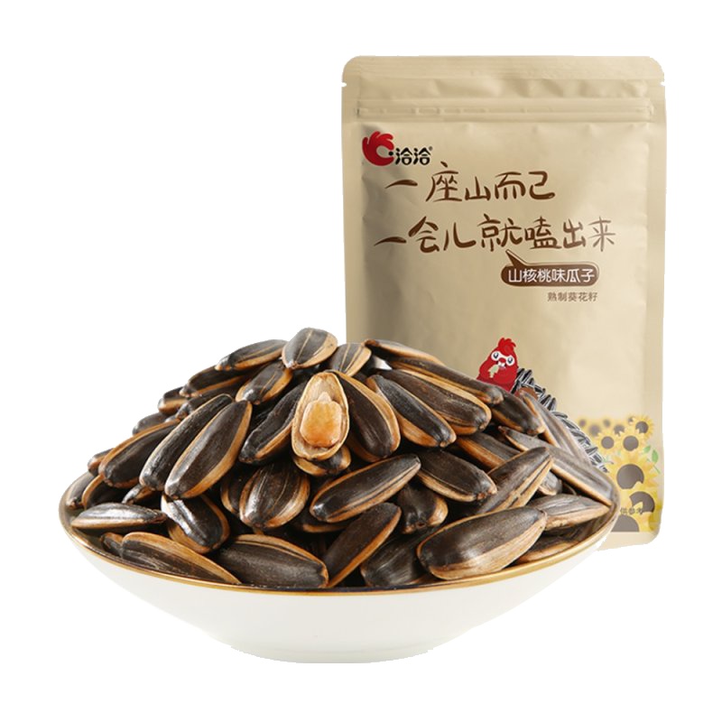 洽洽瓜子山核桃味恰恰休闲零食坚果炒货葵花籽500g大包装一斤