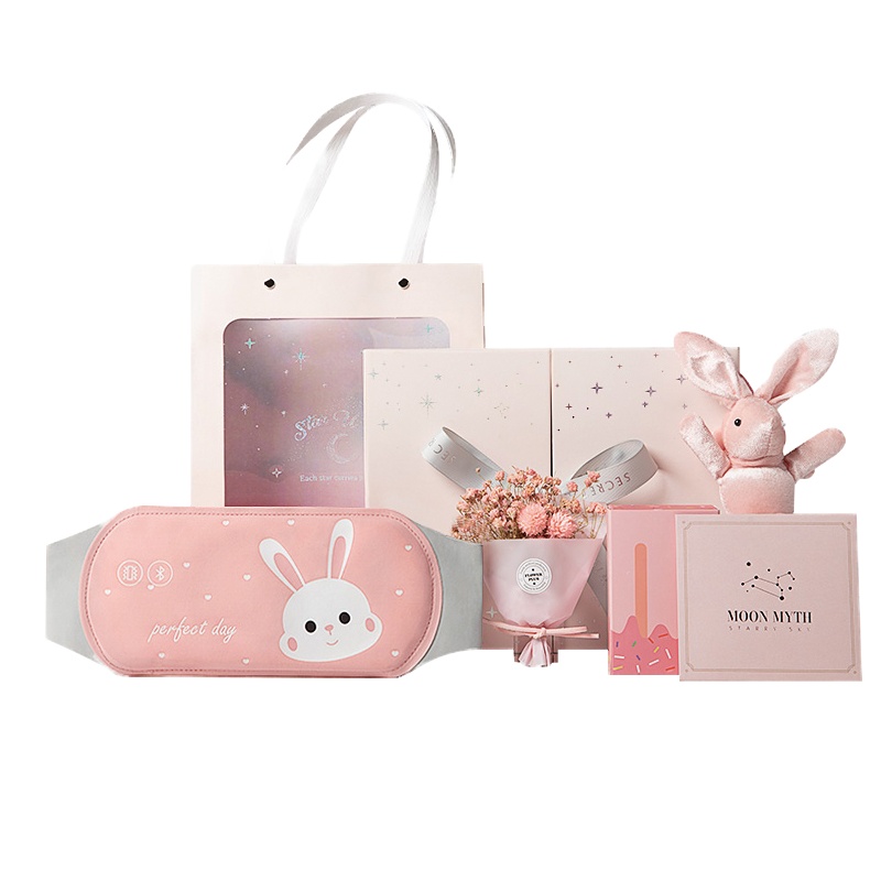 艾斯凯NOOA情人节礼盒姨妈痛肚子疼神器暖腰护腰带发热防寒保暖腰宝宝护胃痛经礼物女礼盒卡通兔子暖宫带礼盒[圣诞限定礼盒]