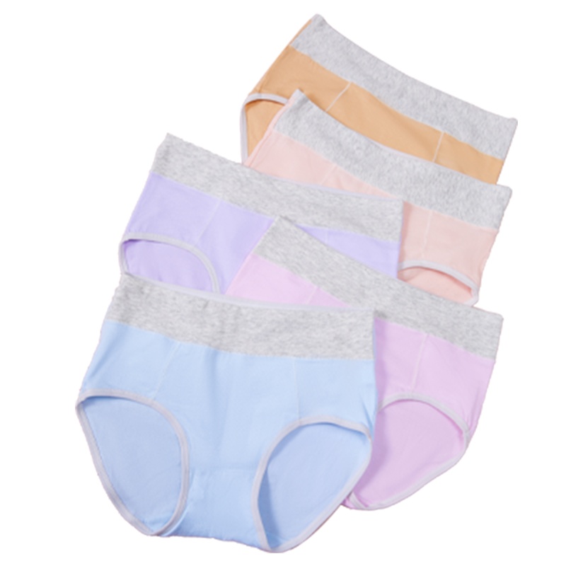 enk5条装新款中腰舒适少女三角底裤女士内裤女