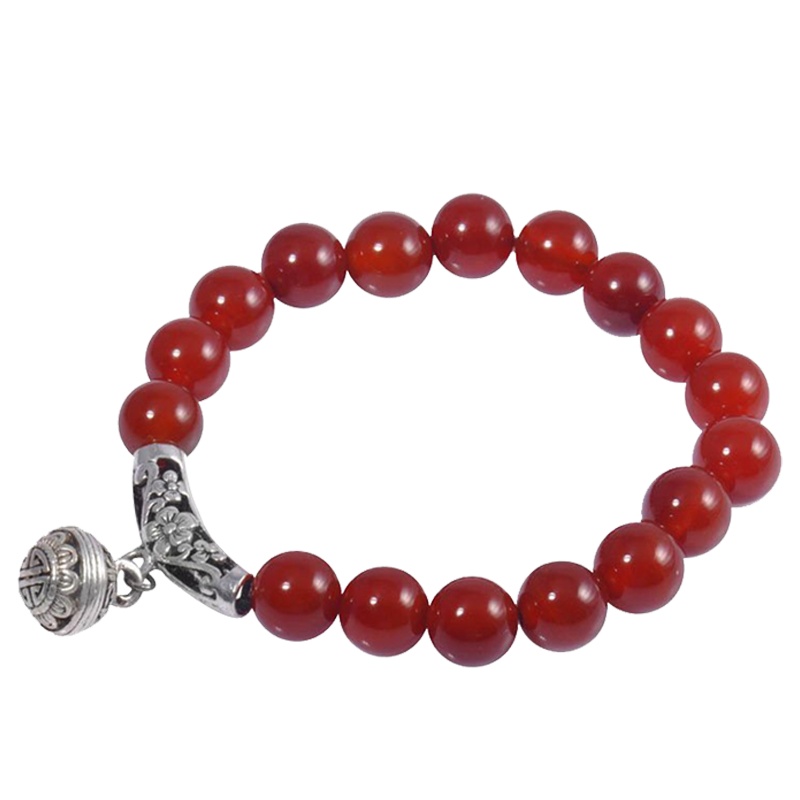 梦克拉 Mkela 玛瑙石榴石手链 喜上眉梢 民族风 玛瑙 送恋人