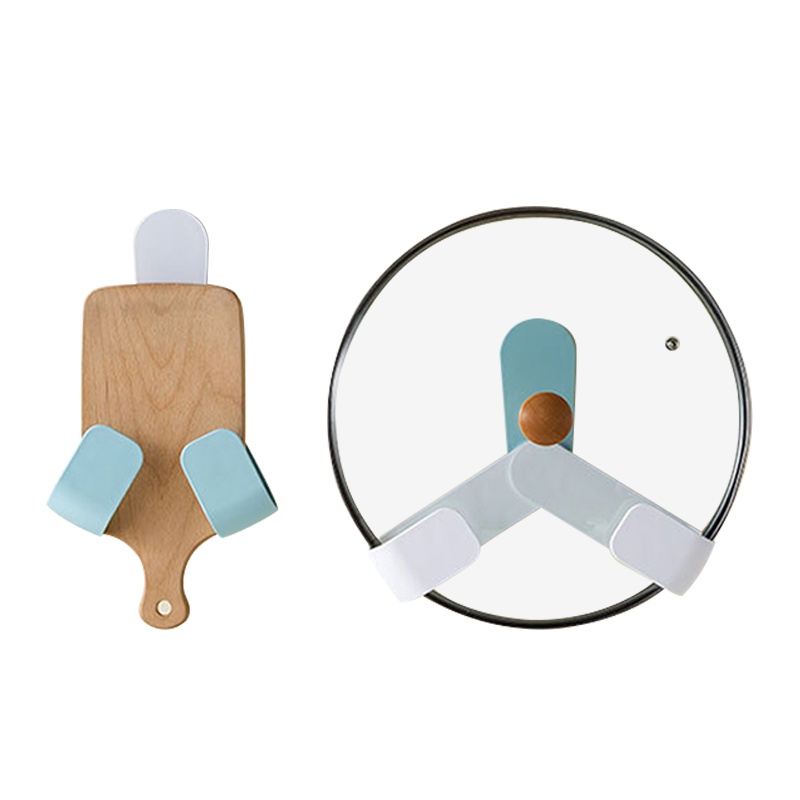 阳光飞歌 锅盖架免打孔无痕壁挂收纳架家用可调节多功能厨房置物架两件套