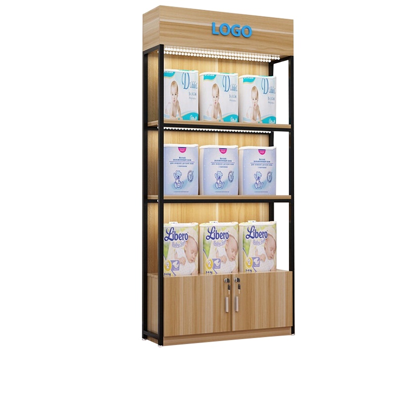 [藏书阁]超市化妆品展示柜简约现代精品展柜陈列柜自由组合产品货架展示架