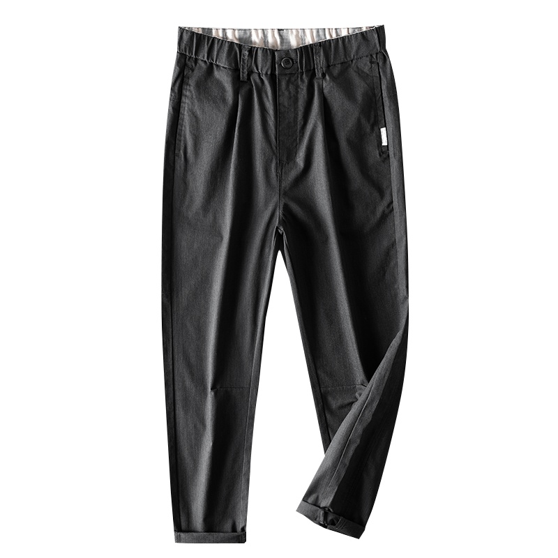 Jussara Lee 2021春季新款弹力休闲裤男修身直筒韩版潮流男士休闲裤中腰男裤子时尚休闲裤百搭