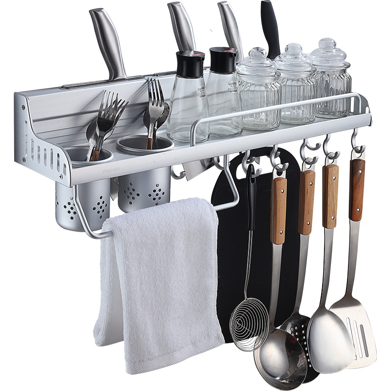 法恩莎卫浴 厨房置物架收纳挂件套装厨房挂件套装挂钩调料家刀架收纳套装