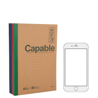 晨光(M&G)牛皮纸笔记本子A5/80页(5本装)