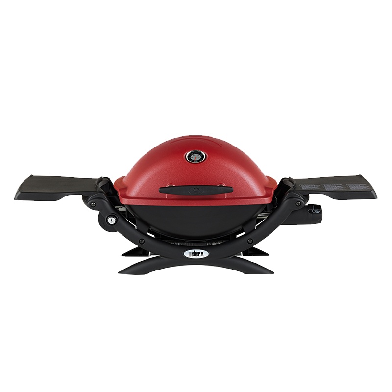 威焙(weber) 便携烧烤炉户外燃气焖烤炉-高盖 Q1250 红色新款